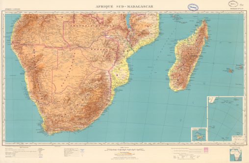 Afrique Sud - Madagascar
Service Géographique de l'Armée

Institute Géographique National, Paris, 1934