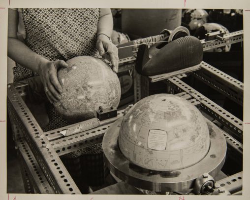 Globes being manufactured (Rand McNally and Company; 1930/1969)
[Newberry Library, Chicago]