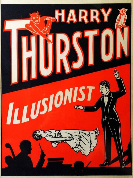 Poster for Harry Thurston — Howard Thurston’s younger brother.
Lithograph, Chicago, c. 1930.