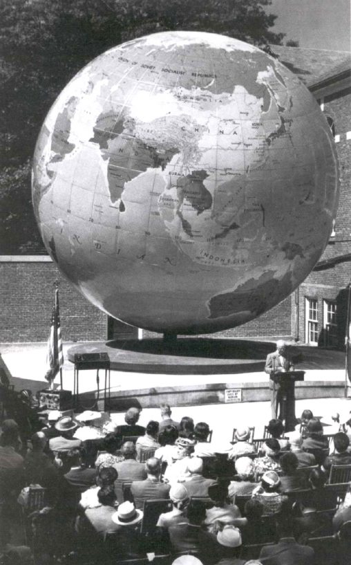 The Babson Globe, in Wellesley, Massachusetts (1955).