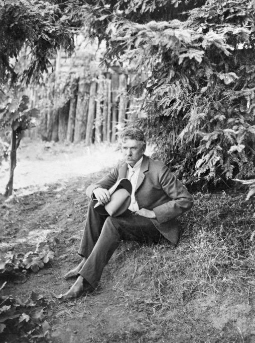 Ambrose Bierce (1842-?), circa 1896. American writer and journalist. In 1913, Bierce crossed the border into Mexico, in the middle of the Mexican Revolution. joining Pancho Villa's army as an observer. After a last letter to a friend, dated December 26, 1913, he vanished and was never seen again.