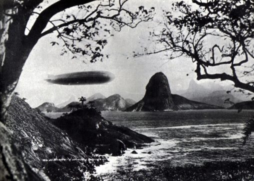 Graf Zeppelin flying over Guanabara Bay, 25 May 1930.