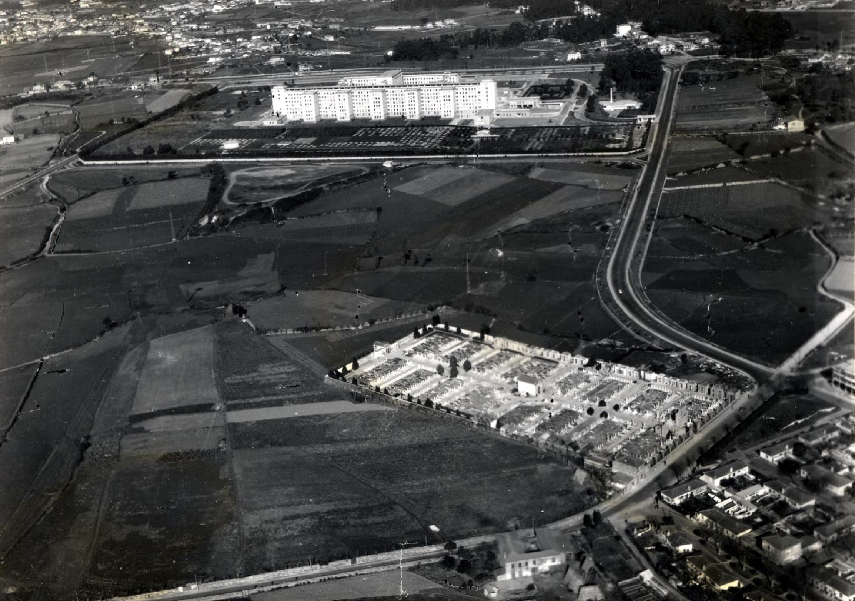 terrenos das traseiras do hospital escolar 1962